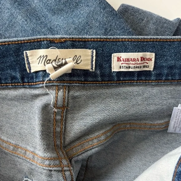 Madewell x Kaihara Denim The Rail Straight Jean Hornbook Wash Blue - Picture 4 of 7